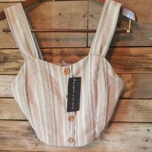 Paper crane crop top